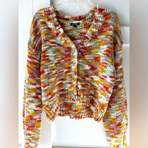 Multi-color Woven Cardigan